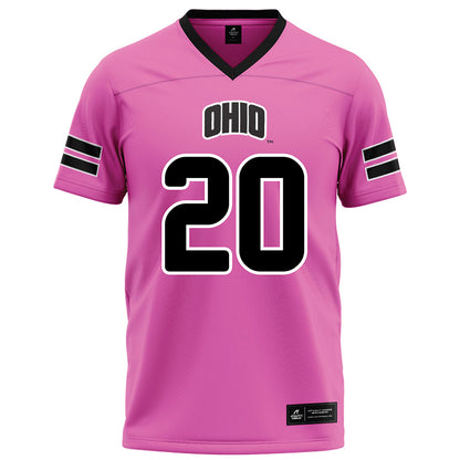 Ohio - NCAA Football : Kendall Bannister - Pink Football Jersey