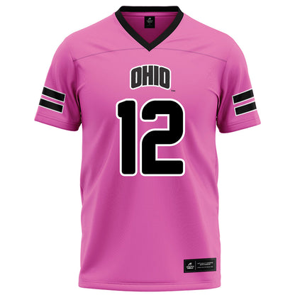 Ohio - NCAA Football : Eian Pugh - Pink Football Jersey-0