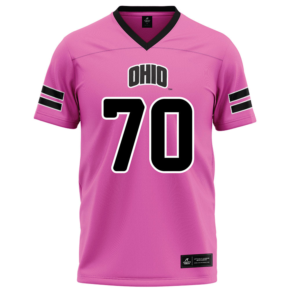 Ohio - NCAA Football : JJ Johnson - Pink Football Jersey-0