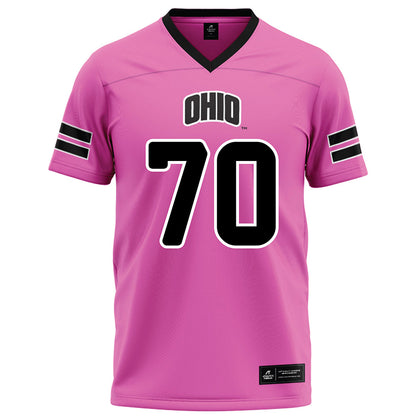 Ohio - NCAA Football : JJ Johnson - Pink Football Jersey-0