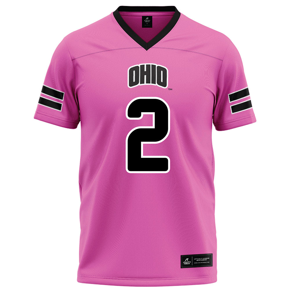 Ohio - NCAA Football : Khamani Debrow - Pink Football Jersey-0