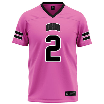 Ohio - NCAA Football : Khamani Debrow - Pink Football Jersey-0