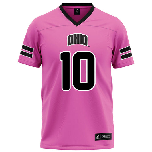 Ohio - NCAA Football : Cam Rice - Pink Football Jersey