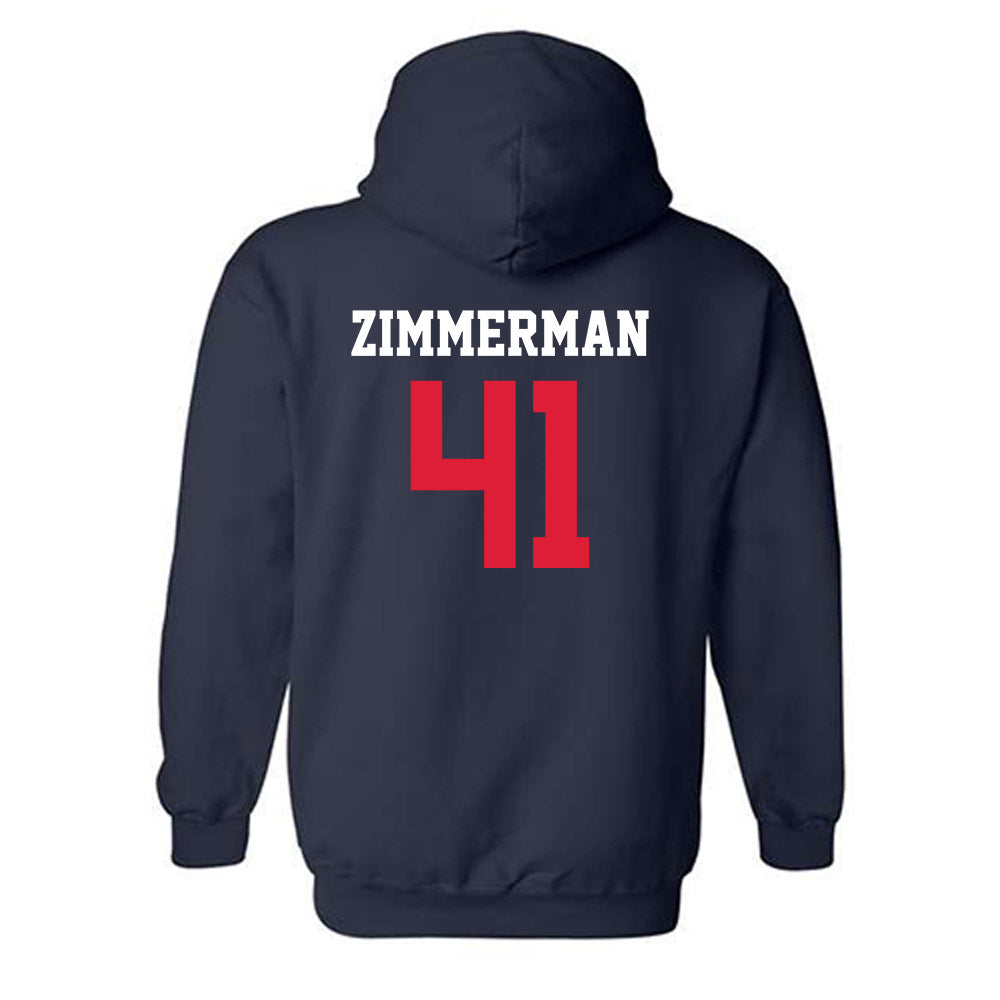 Dayton - NCAA Baseball : Jack Zimmerman - Classic Shersey Hooded Sweatshirt-1