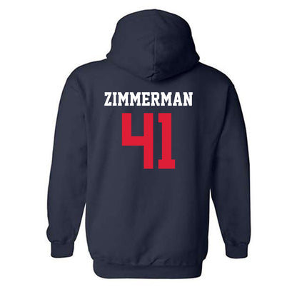 Dayton - NCAA Baseball : Jack Zimmerman - Classic Shersey Hooded Sweatshirt-1