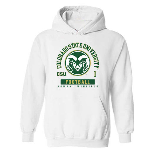 Colorado State - NCAA Football : Armani Winfield - Hooded Sweatshirt-0