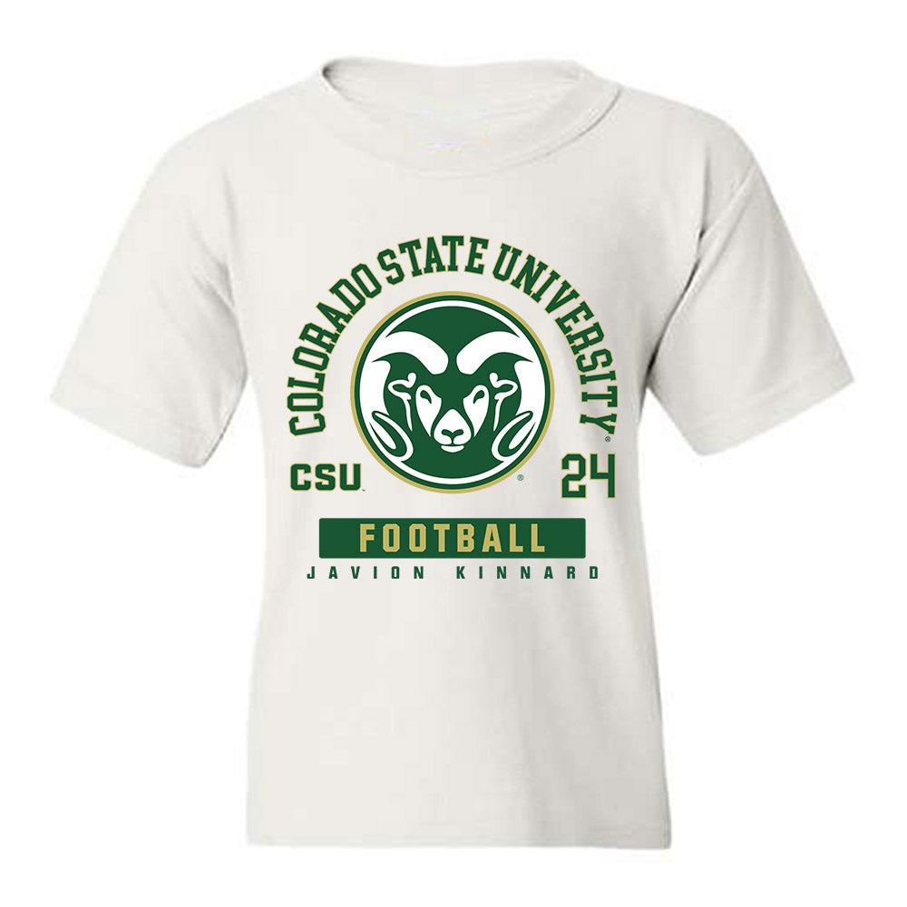 Colorado State - NCAA Football : Javion Kinnard - Youth T-Shirt-0