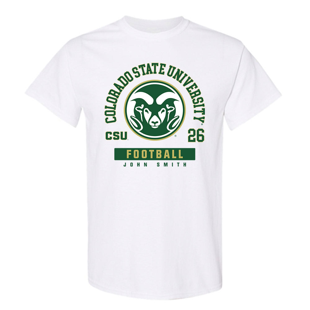 Colorado State - NCAA Football : John Smith - T-Shirt-0