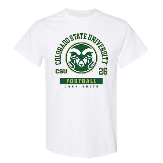 Colorado State - NCAA Football : John Smith - T-Shirt-0