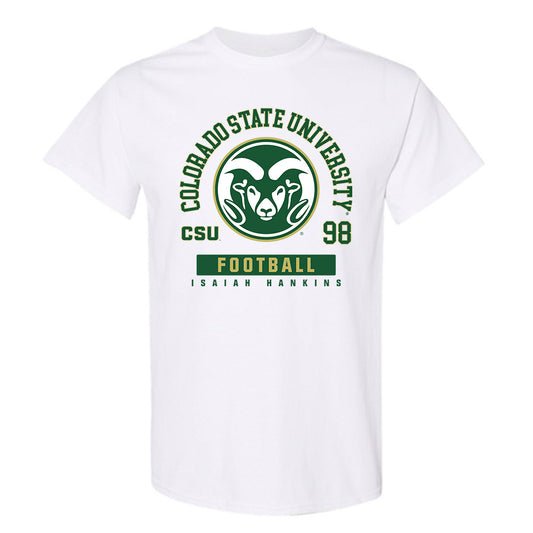 Colorado State - NCAA Football : Isaiah Hankins - T-Shirt-0