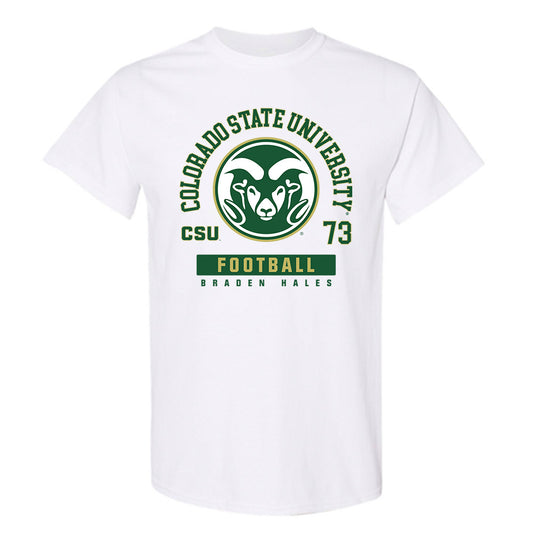 Colorado State - NCAA Football : Braden Hales - T-Shirt-0