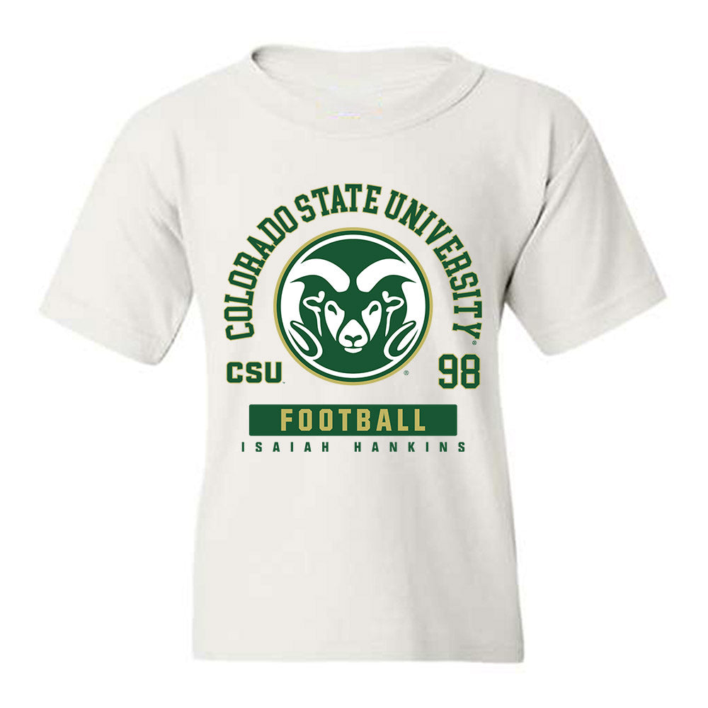 Colorado State - NCAA Football : Isaiah Hankins - Youth T-Shirt-0