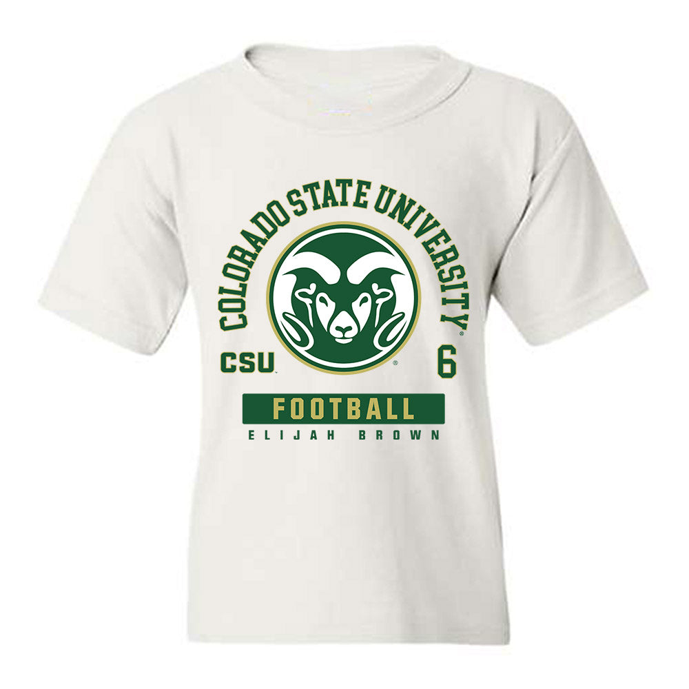 Colorado State - NCAA Football : Elijah Brown - Youth T-Shirt-0