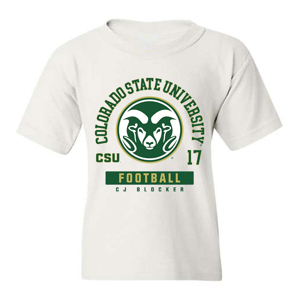 Colorado State - NCAA Football : CJ Blocker - Youth T-Shirt-0