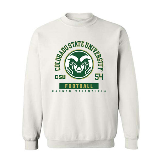 Colorado State - NCAA Football : Cannon Valenzuela - Crewneck Sweatshirt-0