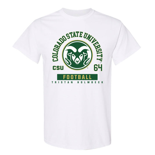 Colorado State - NCAA Football : Tristan Holmbeck - T-Shirt-0