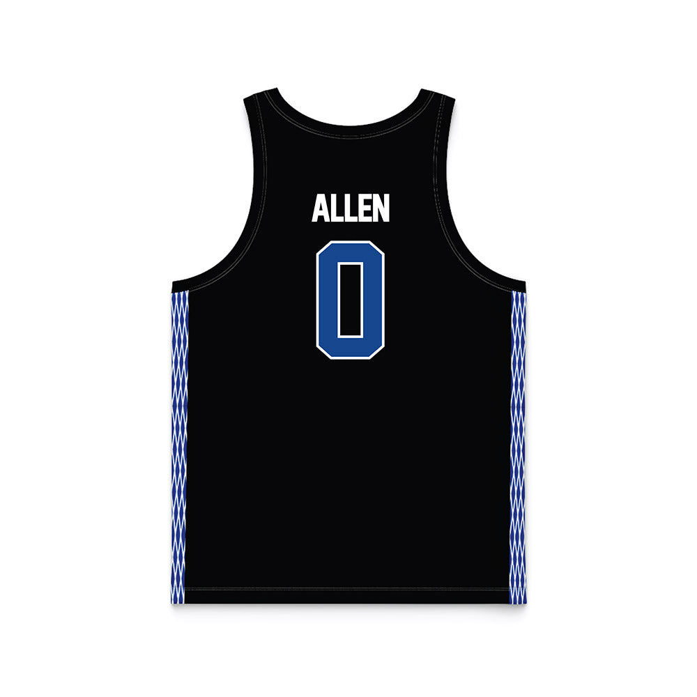 Grand Valley - NCAA Men's Basketball : Antaune Allen - Black Basketball Jersey-1