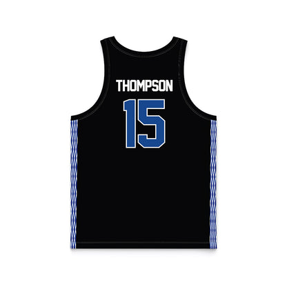 Grand Valley - NCAA Men's Basketball : Shamus Thompson - Black Basketball Jersey-1
