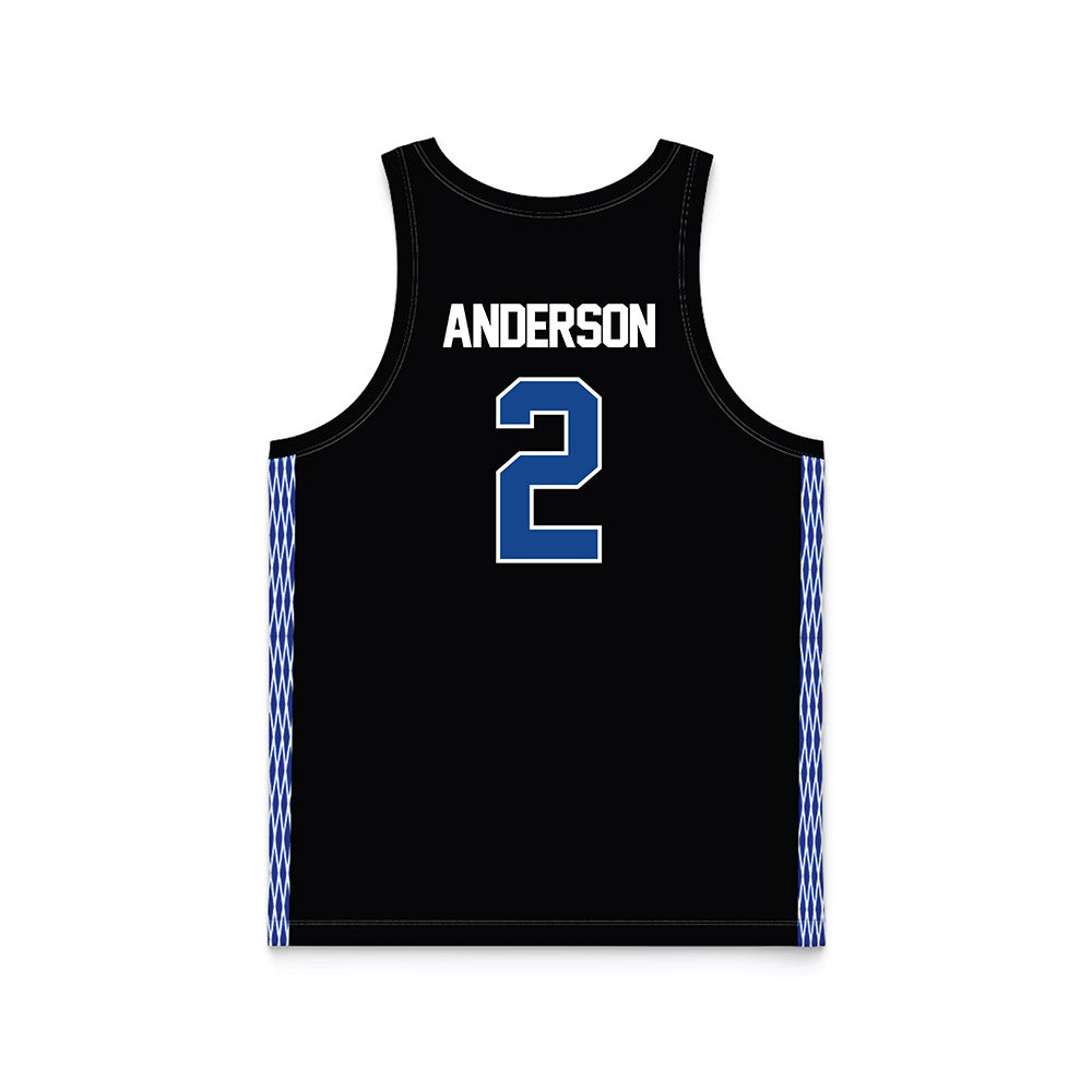 Grand Valley - NCAA Women's Basketball : Molly Anderson - Black Basketball Jersey-1
