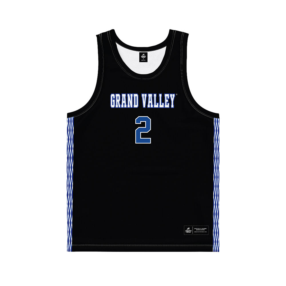 Grand Valley - NCAA Women's Basketball : Molly Anderson - Black Basketball Jersey-0
