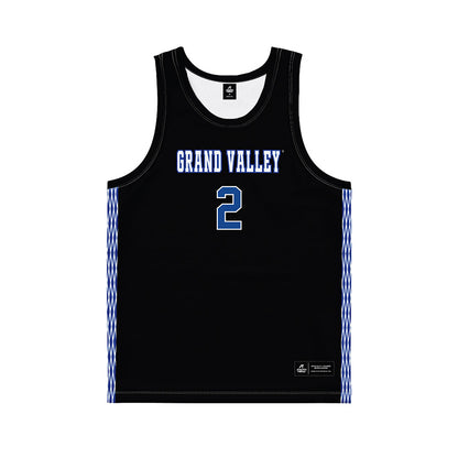Grand Valley - NCAA Women's Basketball : Molly Anderson - Black Basketball Jersey-0