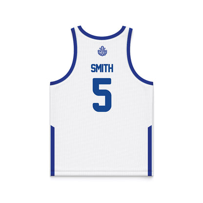 Grand Valley - NCAA Men's Basketball : Trevor Smith - White Basketball Jersey-1
