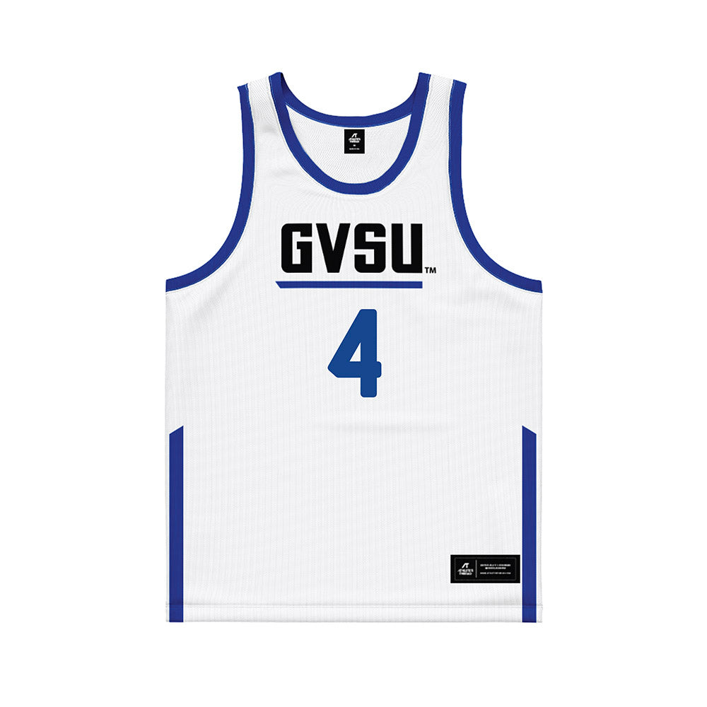 Grand Valley - NCAA Men's Basketball : Jalen Charity - White Basketball Jersey-0