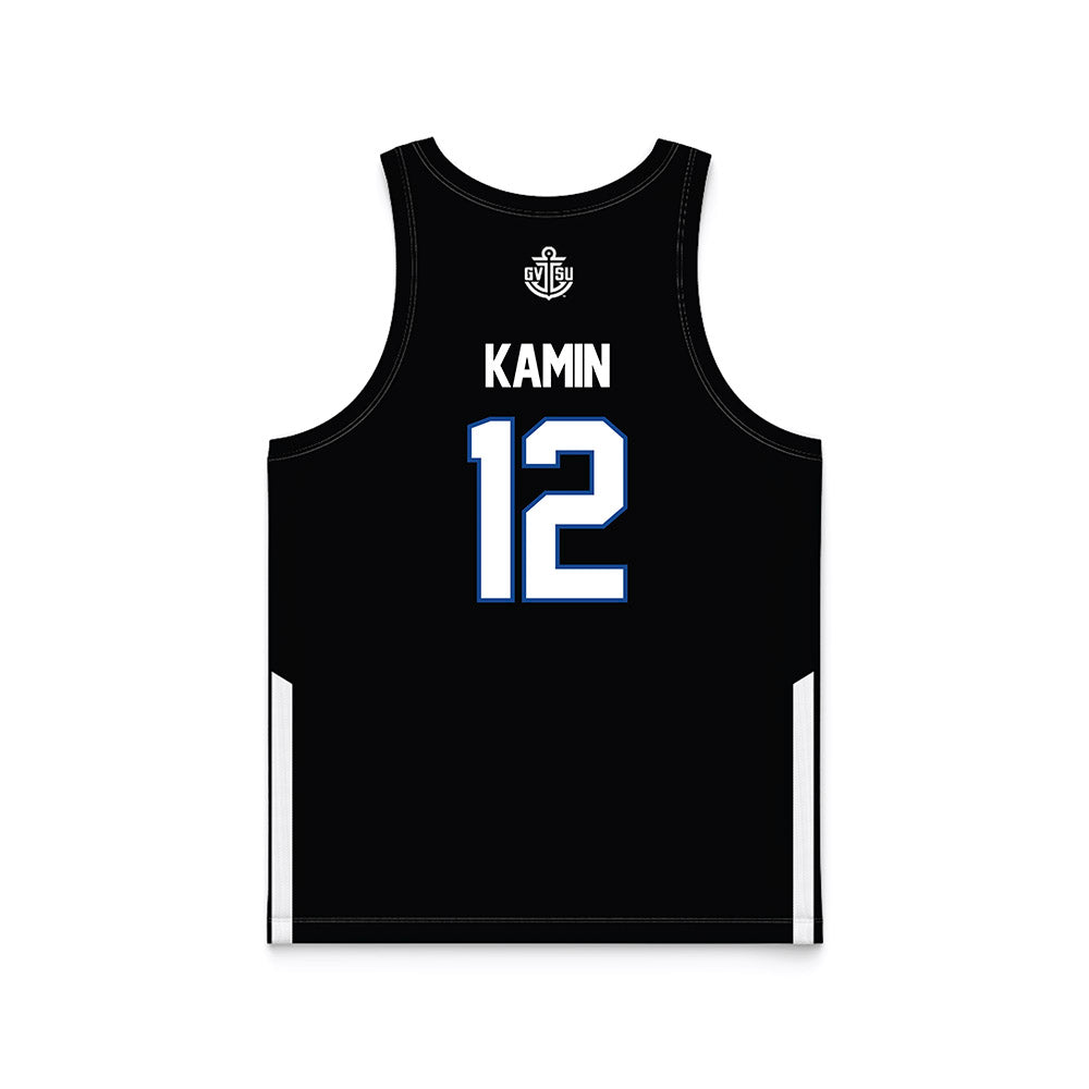 Grand Valley - NCAA Women's Basketball : Nicole Kamin - Black Basketball Jersey-1