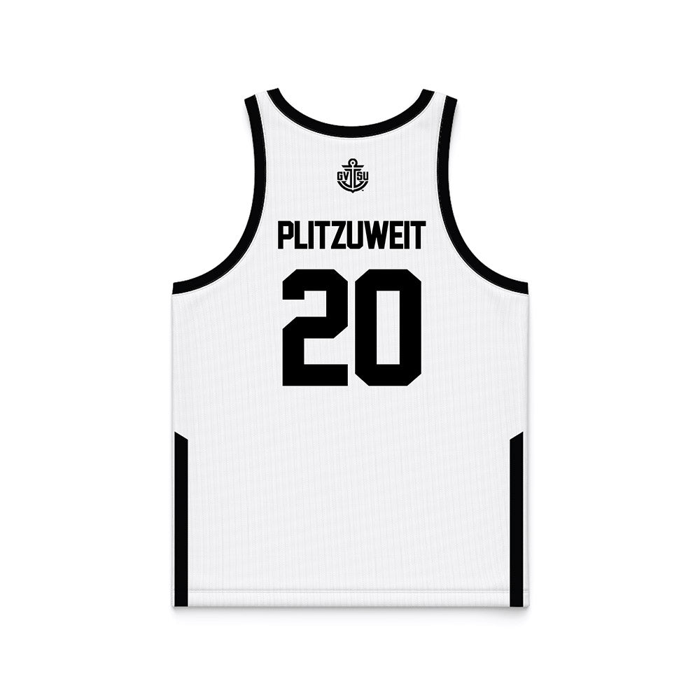 Grand Valley - NCAA Women's Basketball : Lexi Plitzuweit - White Basketball Jersey-1