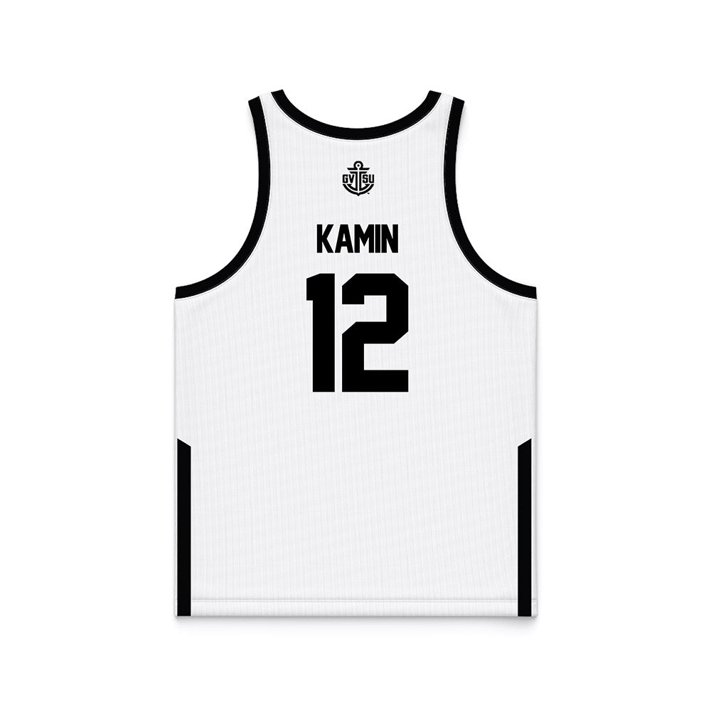 Grand Valley - NCAA Women's Basketball : Nicole Kamin - White Basketball Jersey-1