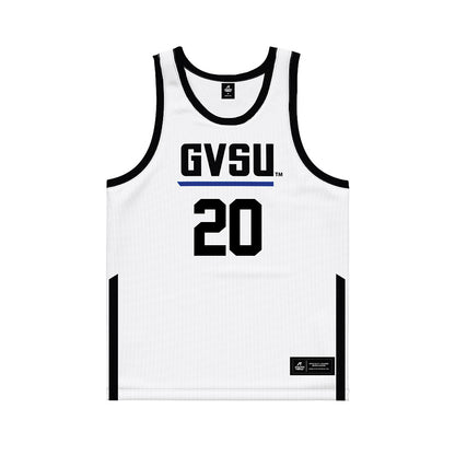 Grand Valley - NCAA Women's Basketball : Lexi Plitzuweit - White Basketball Jersey-0