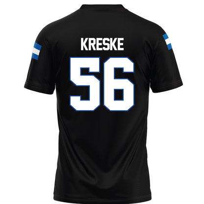 Grand Valley - NCAA Football : David Kreske - Black Football Jersey-1