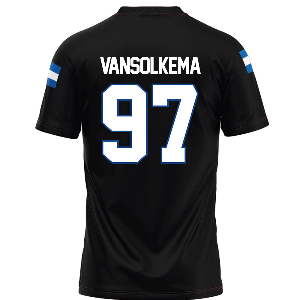 Grand Valley - NCAA Football : Camren VanSolkema - Black Football Jersey-1