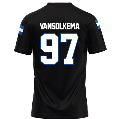 Grand Valley - NCAA Football : Camren VanSolkema - Black Football Jersey-1