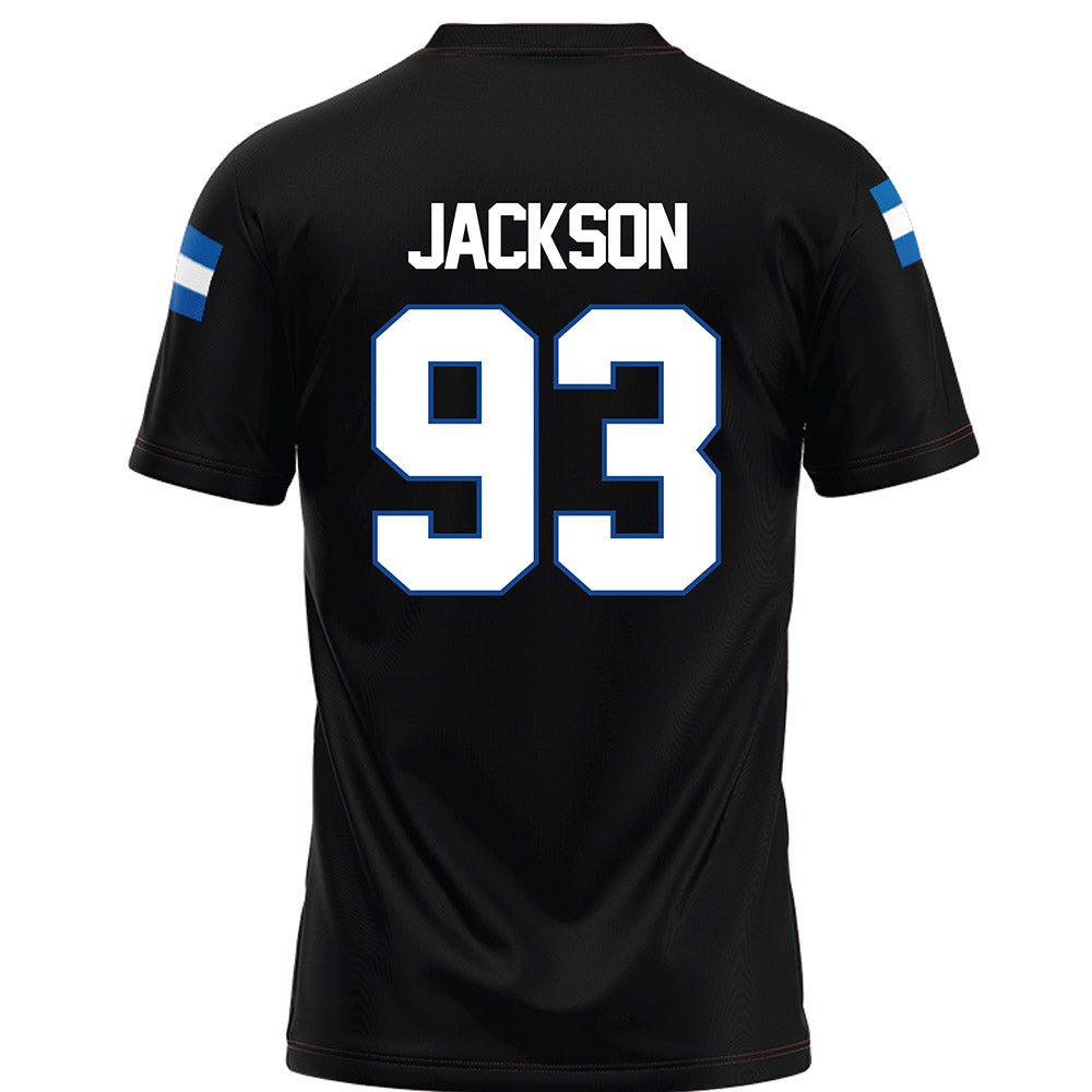 Grand Valley - NCAA Football : Ronald Jackson - Black Football Jersey-1