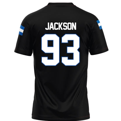 Grand Valley - NCAA Football : Ronald Jackson - Black Football Jersey-1