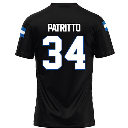 Grand Valley - NCAA Football : Cole Patritto - Black Football Jersey-1