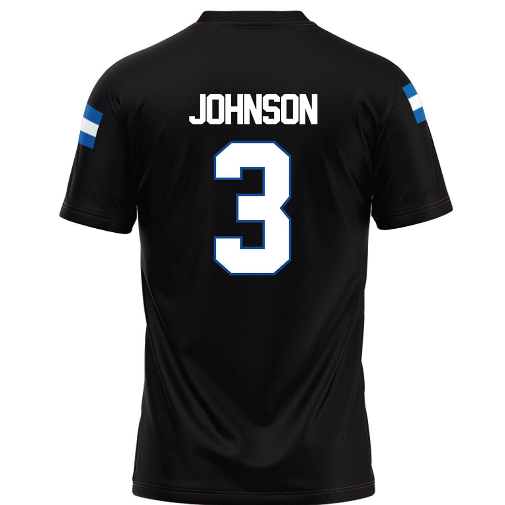 Grand Valley - NCAA Football : Donovan Johnson - Black Football Jersey-1