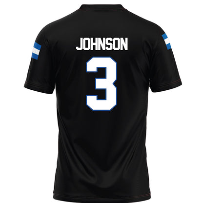 Grand Valley - NCAA Football : Donovan Johnson - Black Football Jersey-1