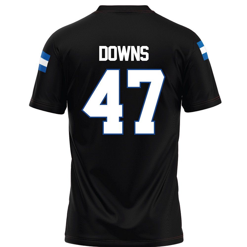 Grand Valley - NCAA Football : Jimmy Downs - Black Football Jersey-1