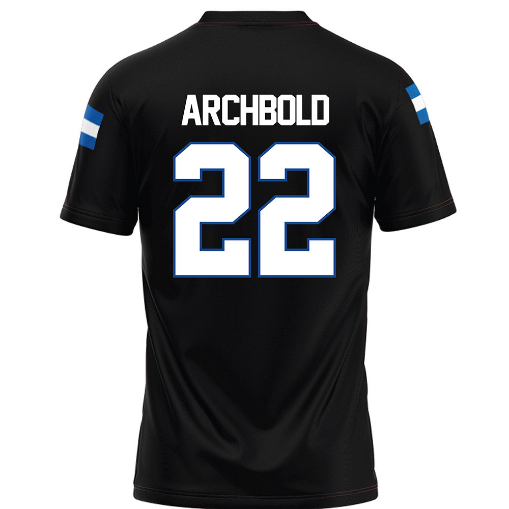 Grand Valley - NCAA Football : Jake Archbold - Black Football Jersey-1
