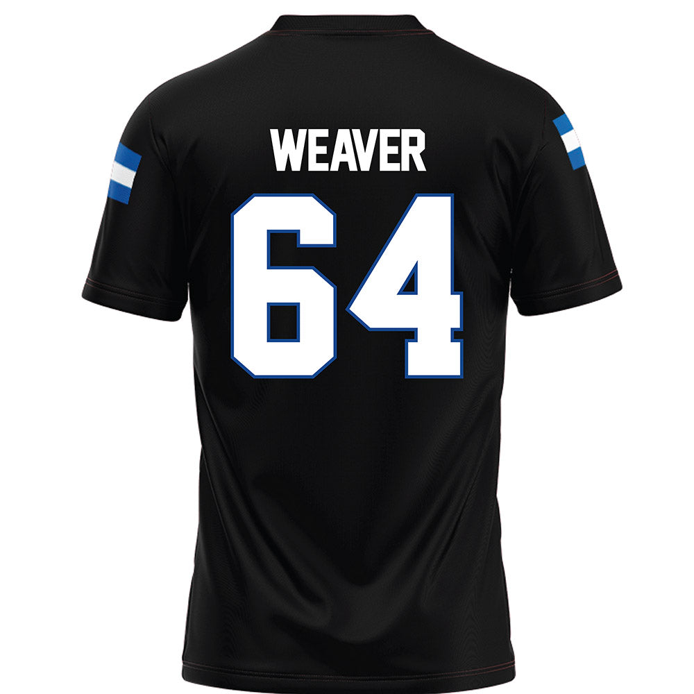 Grand Valley - NCAA Football : Brett Weaver - Black Football Jersey-1