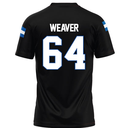 Grand Valley - NCAA Football : Brett Weaver - Black Football Jersey-1