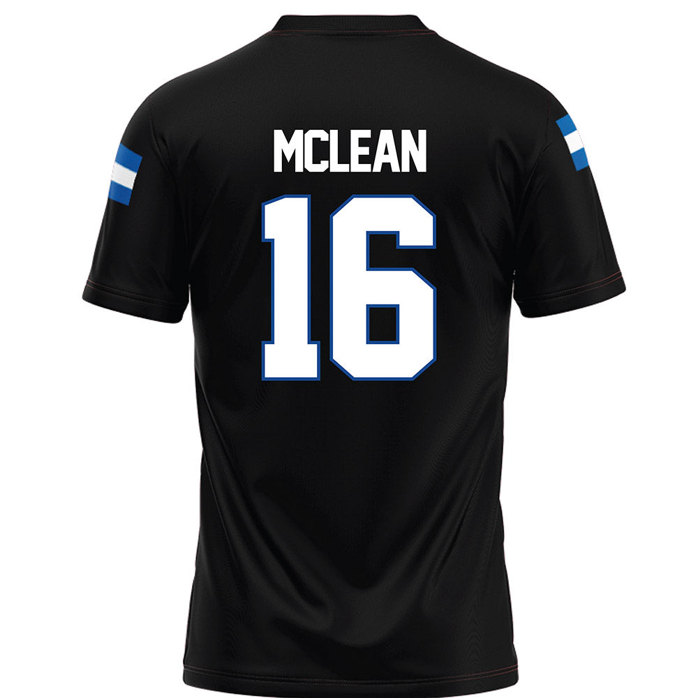 Grand Valley - NCAA Football : Luke McLean - Black Football Jersey-1