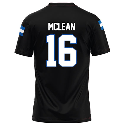 Grand Valley - NCAA Football : Luke McLean - Black Football Jersey-1