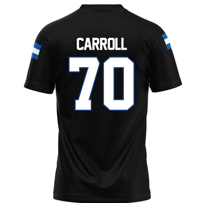 Grand Valley - NCAA Football : Garrett Carroll - Black Football Jersey-1