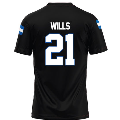 Grand Valley - NCAA Football : Quinn Wills - Black Football Jersey-1