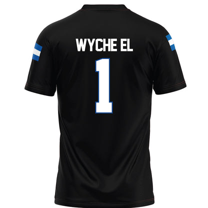 Grand Valley - NCAA Football : Lynn Wyche El - Black Football Jersey-1