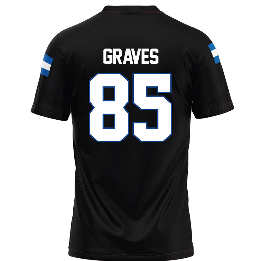 Grand Valley - NCAA Football : Eli Graves - Black Football Jersey-1