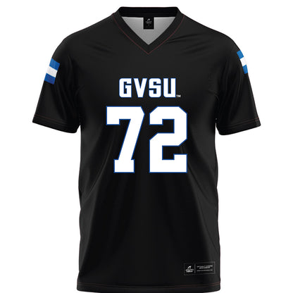 Grand Valley - NCAA Football : Evan Valentine - Black Football Jersey-0